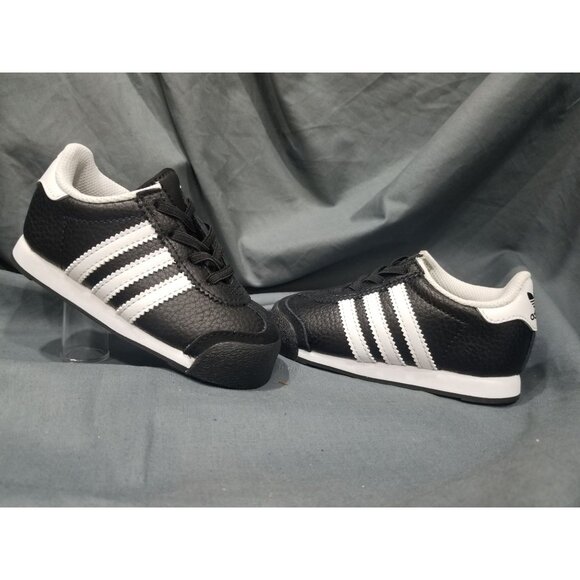 Adidas Toddlers Samoa I Casual Sneakers Leather White Black Size 6 NEW NO BOX! - Picture 1 of 11